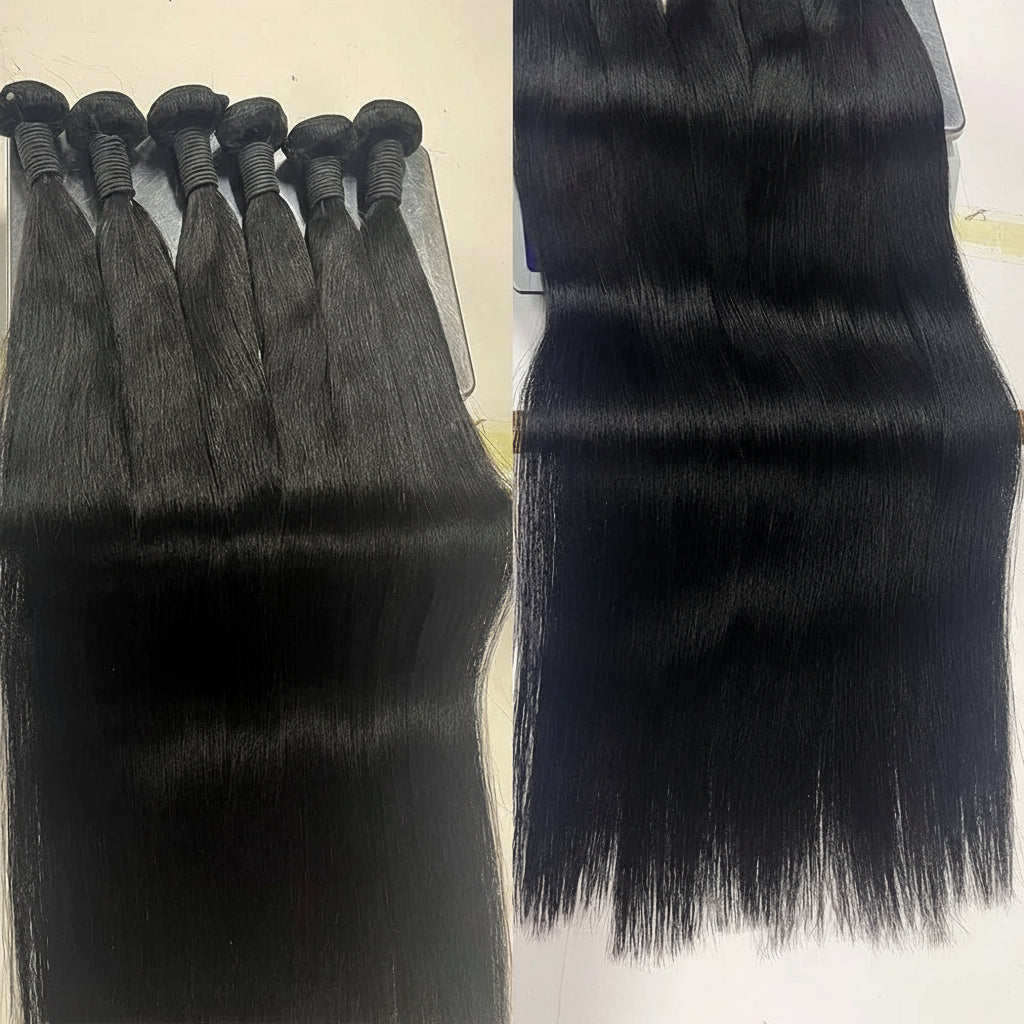 30 Inch Human Hair Bundles Brazilian Raw Hair Weave 1/3/4 Bundles Human Hair 26 28 30 Inch Straight Hair Extensions