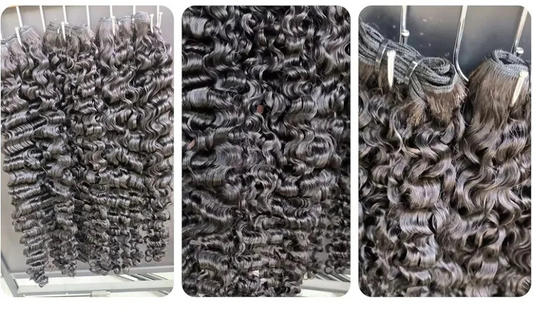 3C4A Burmese Curly Hair Bundles Virgin Human Hair Burmese Vietnamese Raw Human Hair Extensions Garde 18A