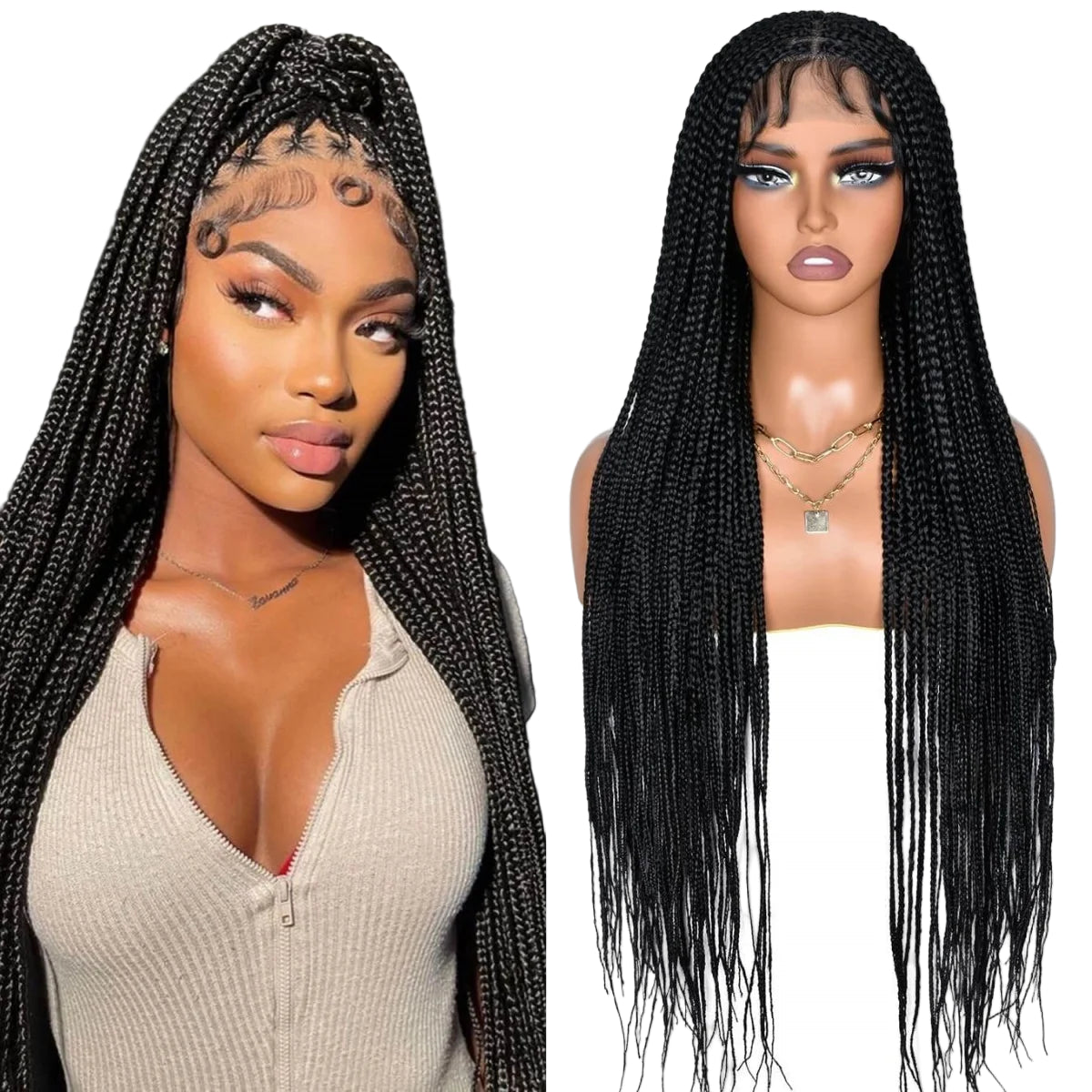 Synthetic Super Long Braided Box Wigs