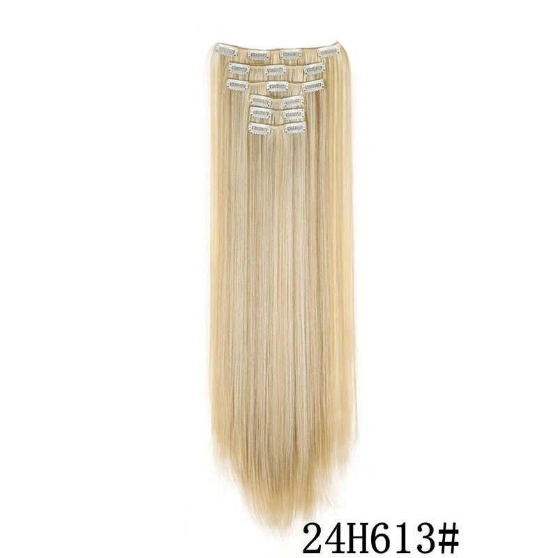 Synthetic Clips in Hair Extensions