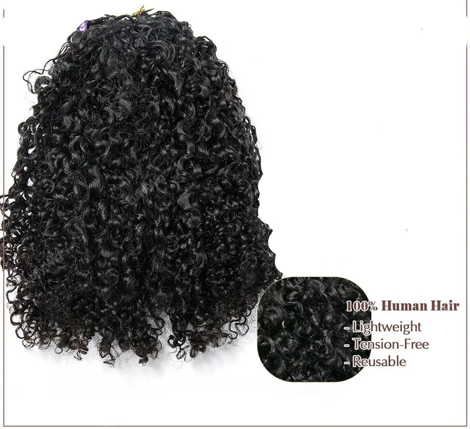 Knotless Crochet Human Hair Braids Extensions