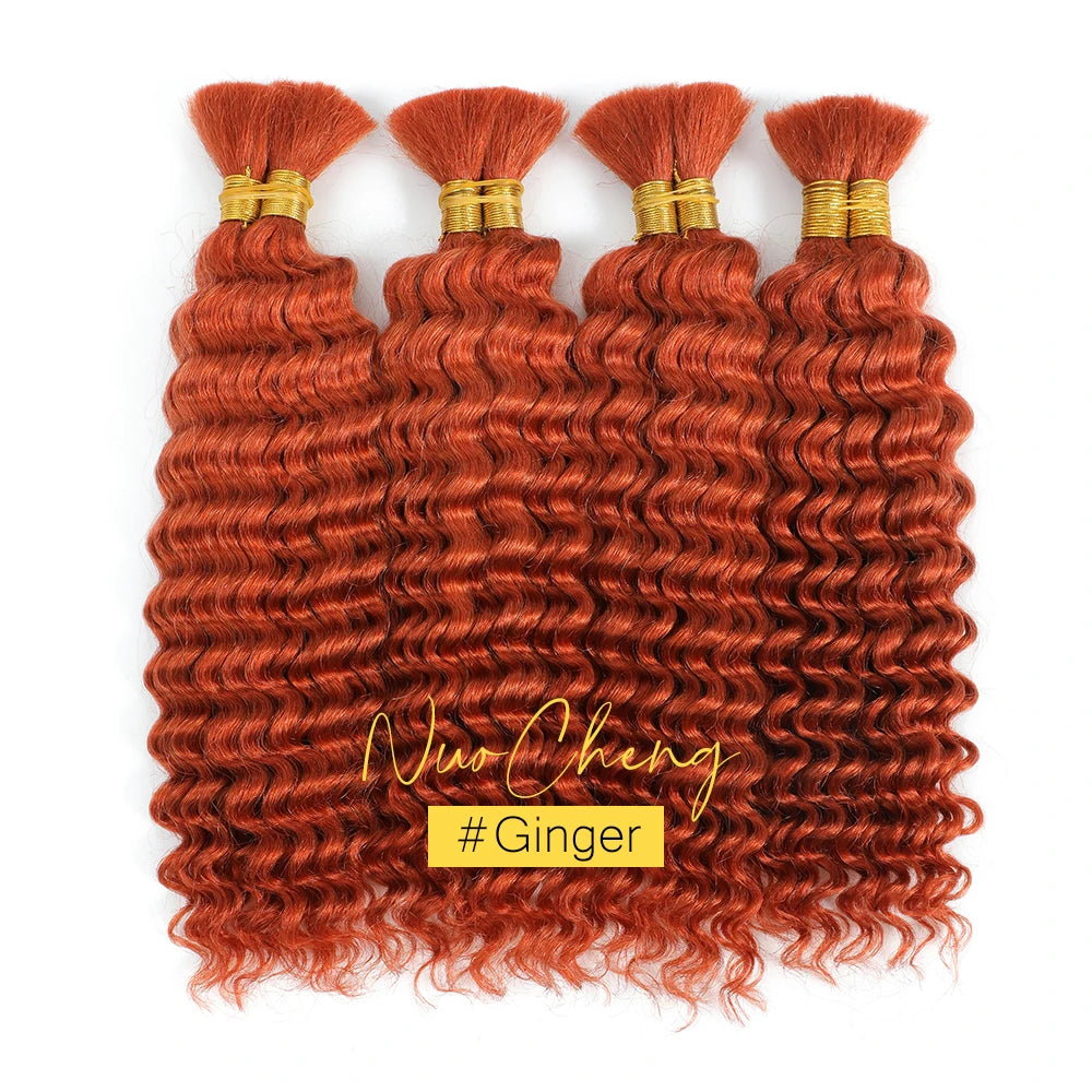 Chocolate Brown Deep Wave Human Hair Crochet Bundles