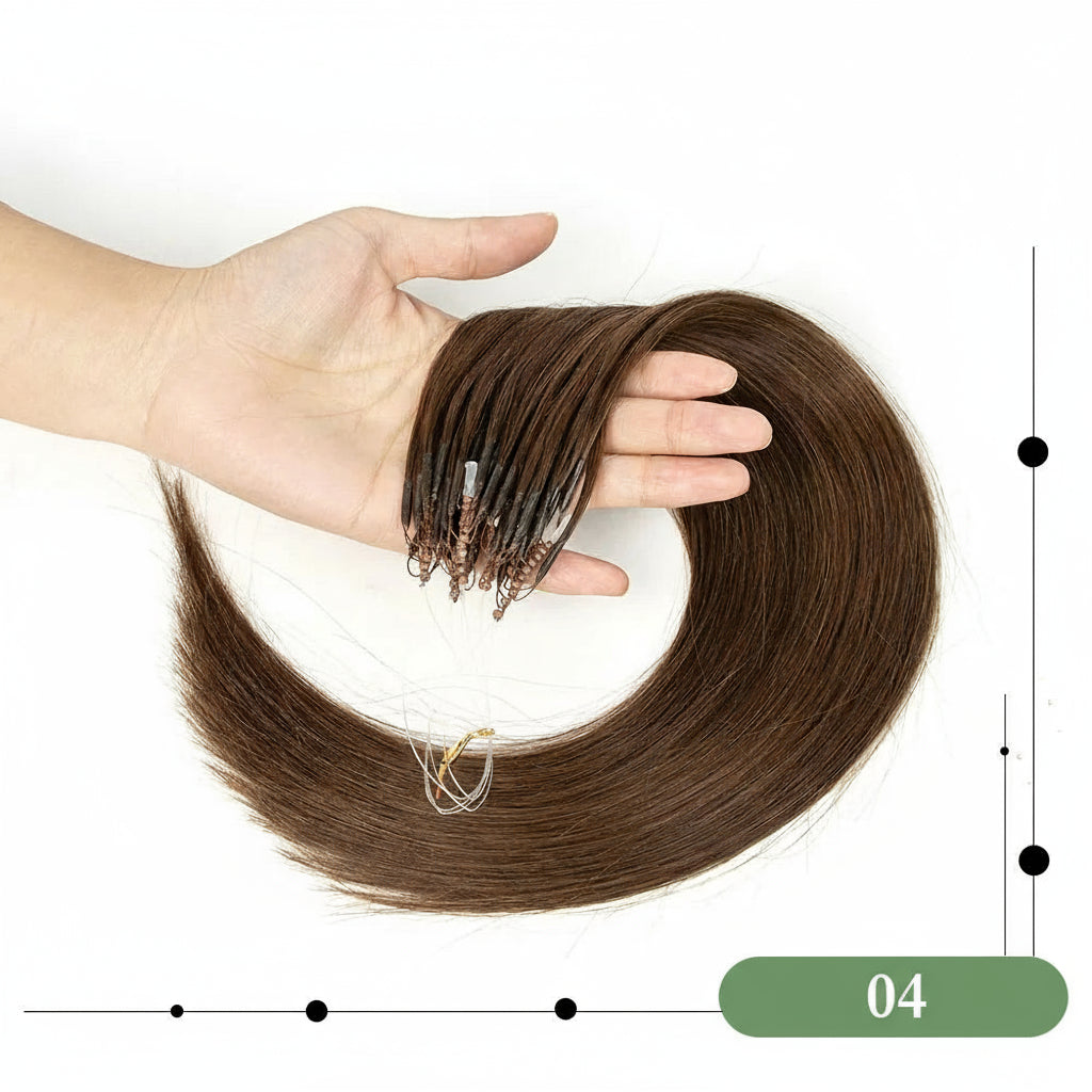 8D Human Hair Extensions Blonde 12"-24" Microlink