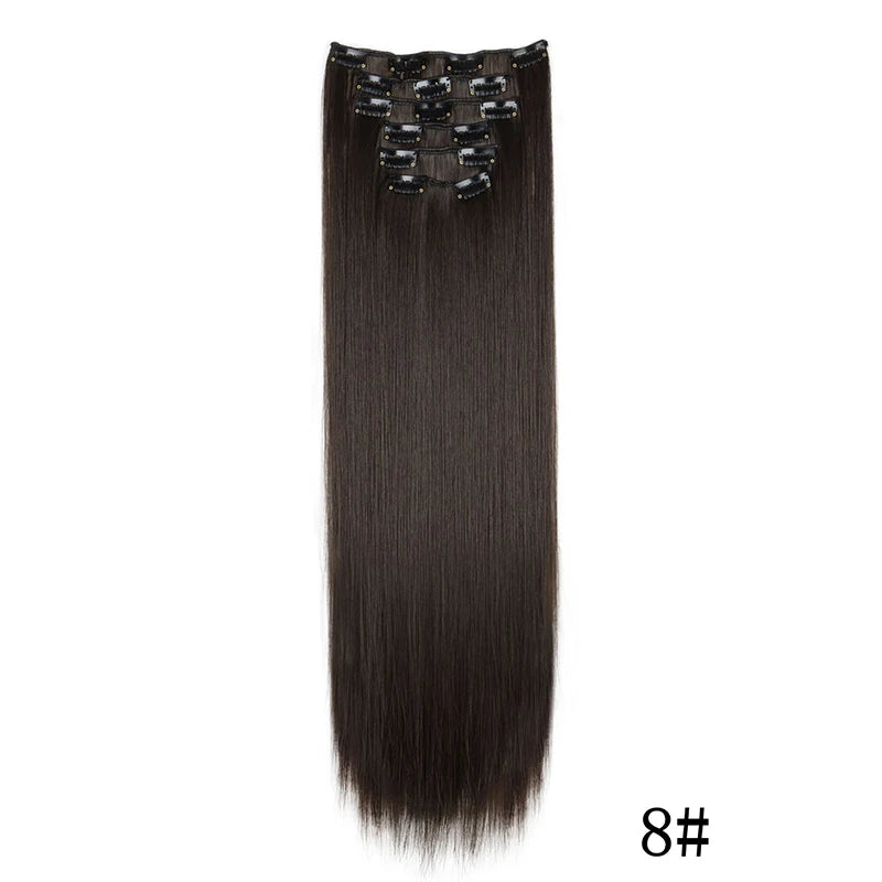 Synthetic Clips in Hair Extensions
