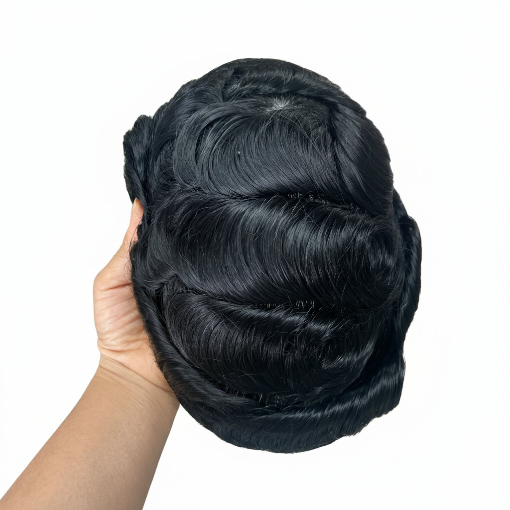 New Full Lace Toupee Men French Lace