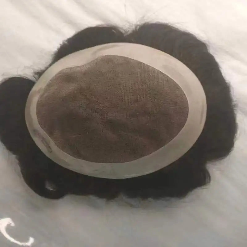 Human Hair Toupee D73 Indian Hair System