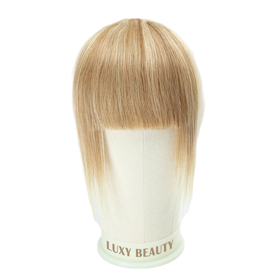 Human Hair Bangs 3 Clips 3D Blunt Cut