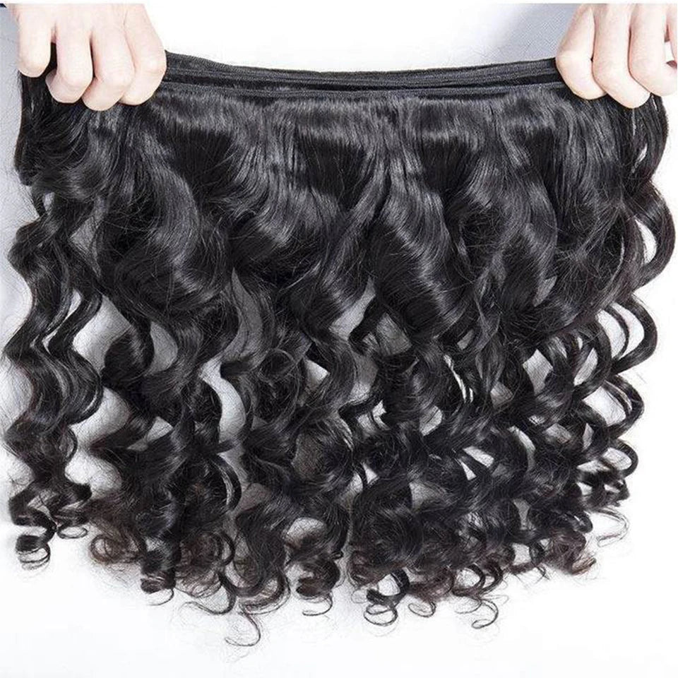 32 Inch Human Hair Bundles Loose Wave Bundles Indian Hair Weave Bundles