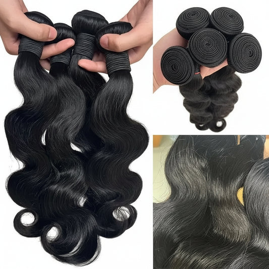 Raw Virgin Unprocessed Body Wave Human Hair Bundles