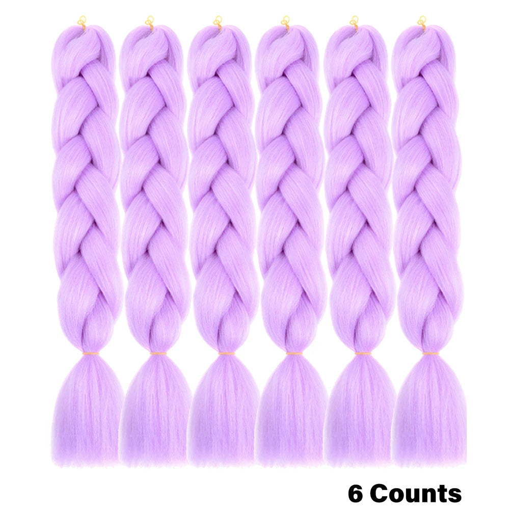 Crochet Braids 6Pcs Braiding Hair Ombre Synthetic