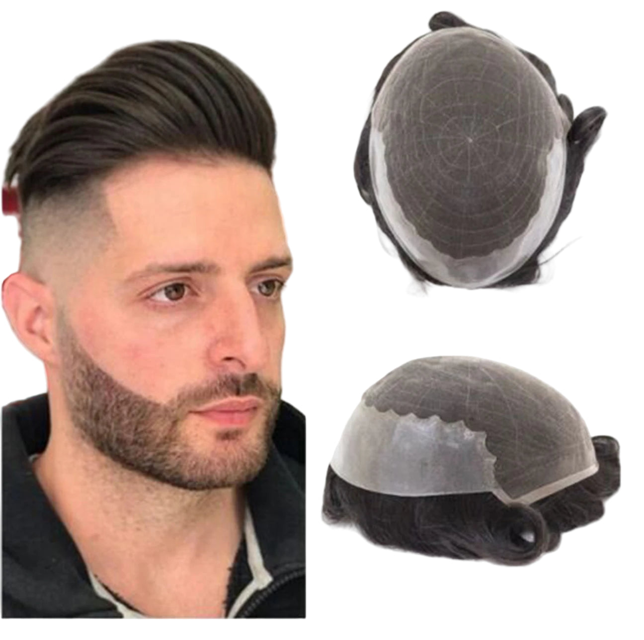 Q6 Lace Toupee Men European Human Hair