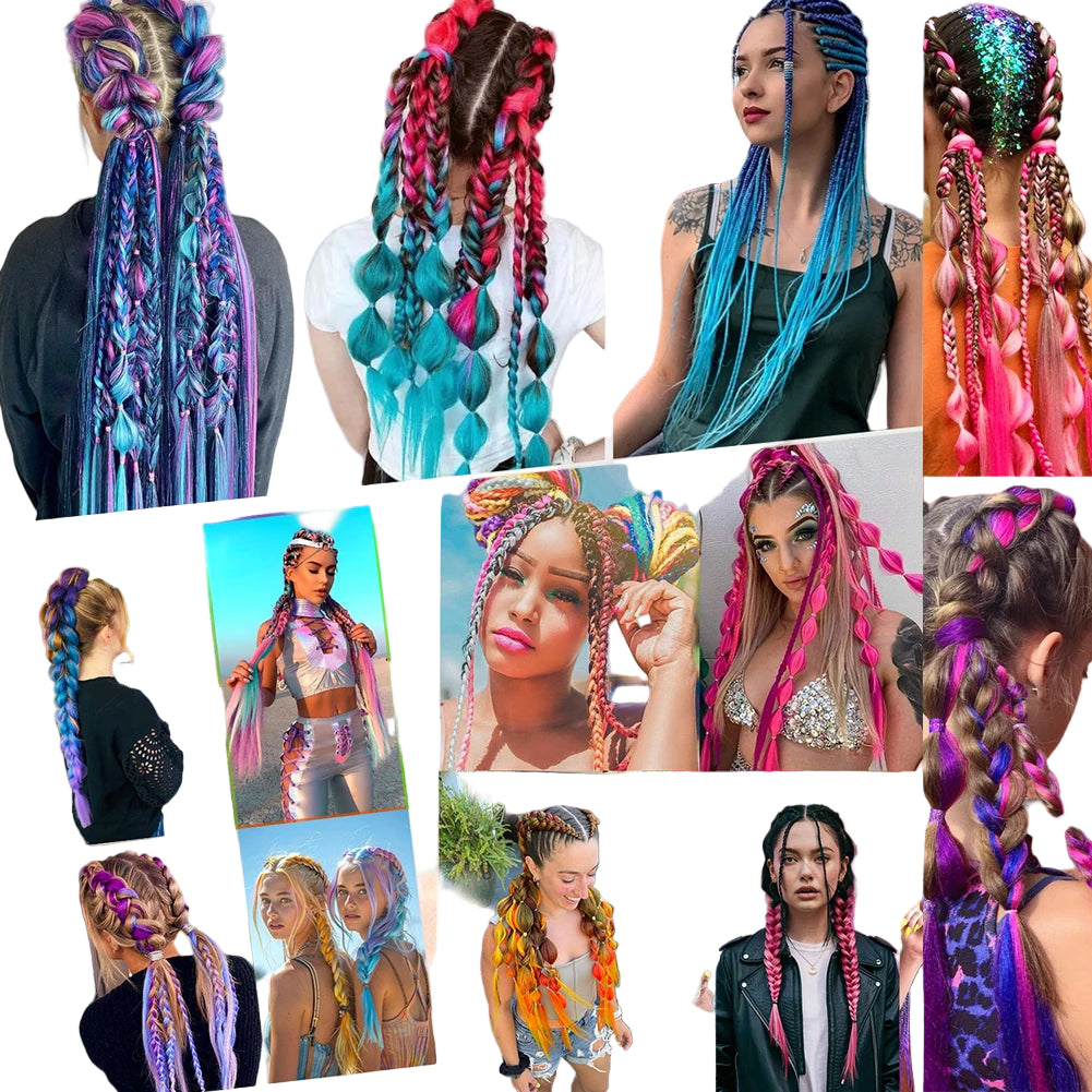 Crochet Braids 6Pcs Braiding Hair Ombre Synthetic