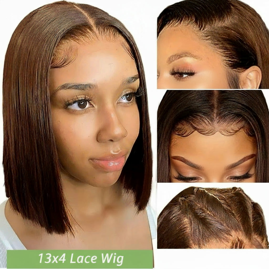 13x4 Lace Front Wig Bob Human Hair