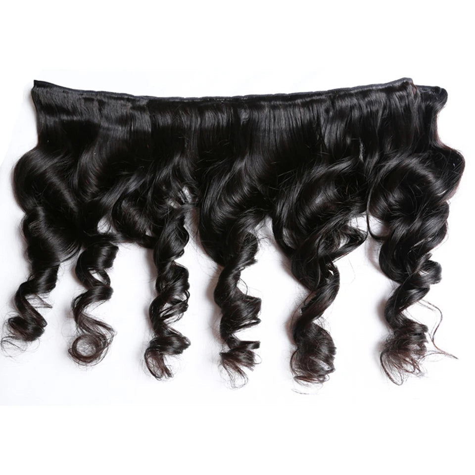 30 Inch Bundles Peruvian Loose Wave Hair Bundles 100% Human Hair Extensions