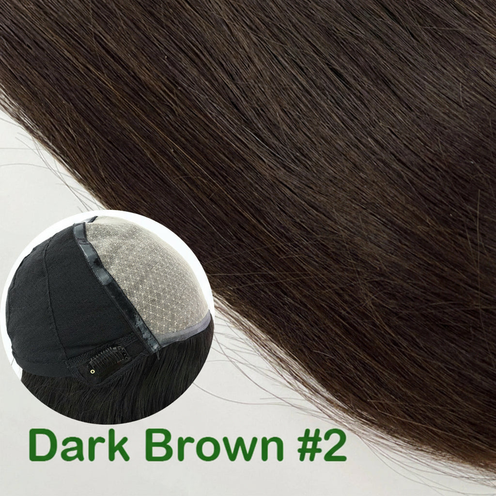 Silk Top Full Lace Wig with Bangs