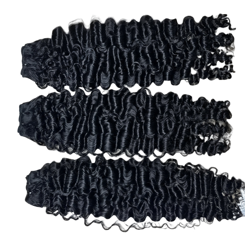 3C4A Burmese Curly Hair Bundles Virgin Human Hair Burmese Vietnamese Raw Human Hair Extensions Garde 18A