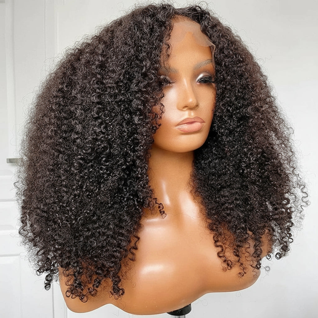 Mongolian Kinky Curly Human 13x4 Hair