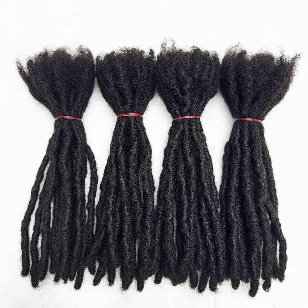 Dreadlock Extension Human Hair 0.6cm Thickness 8 Inch
