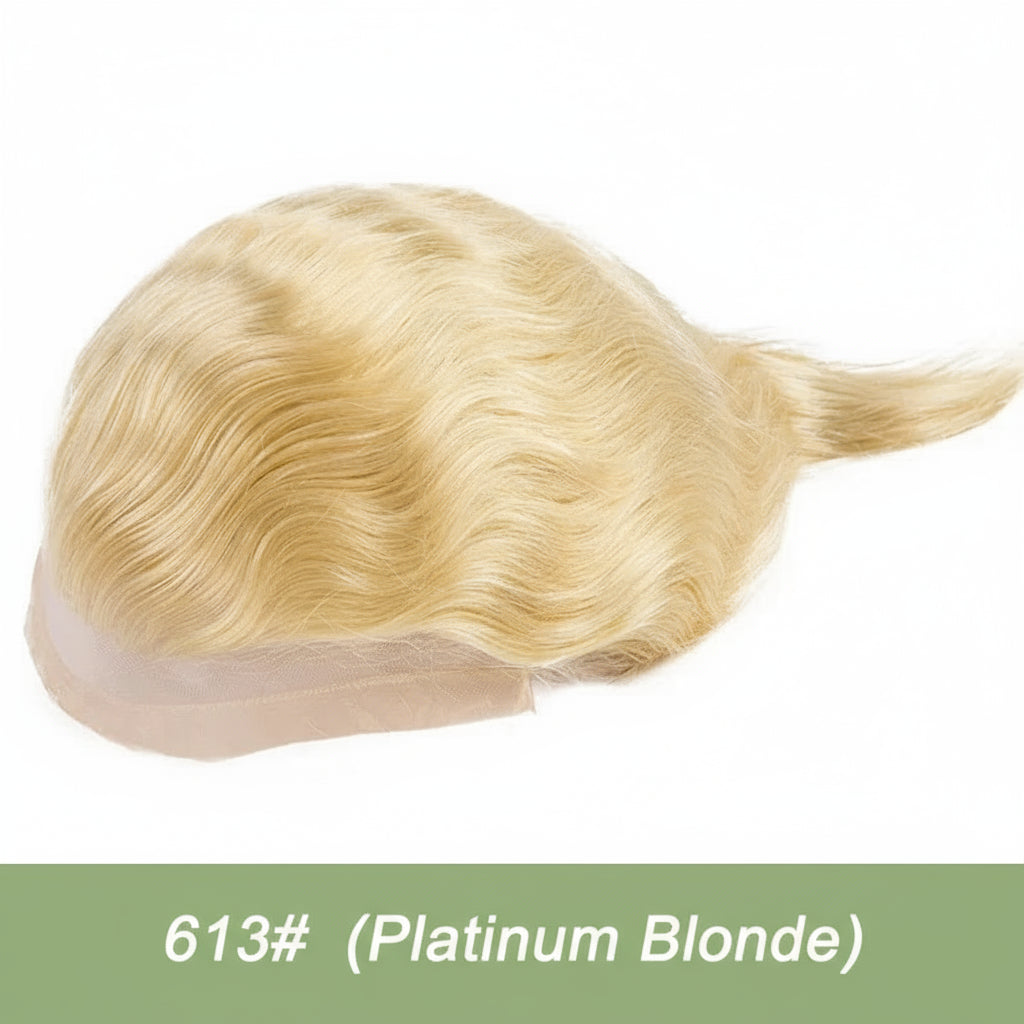 Men Grey Hair Natural Hairline Lace Front Unit