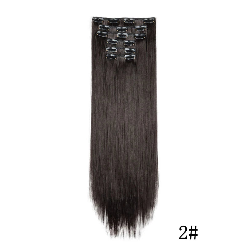 Synthetic Clips in Hair Extensions