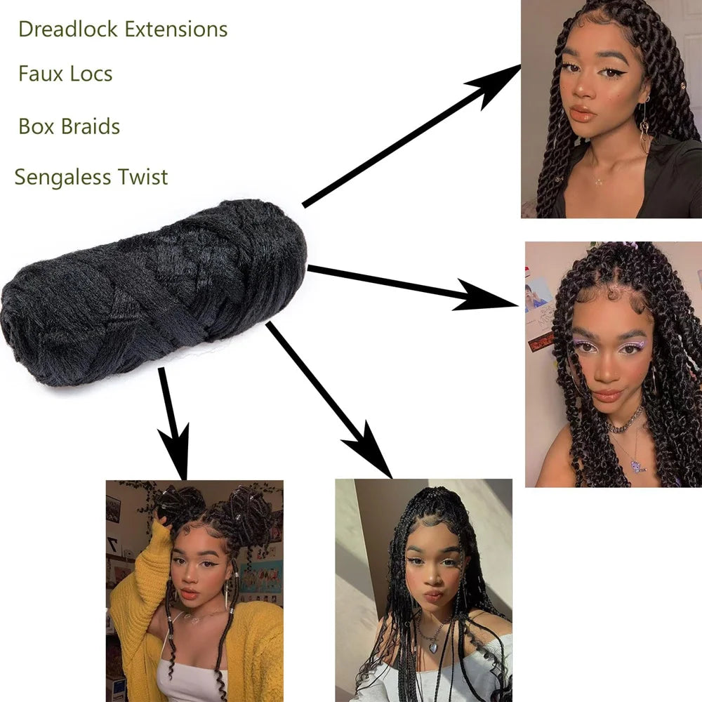Twist Faux Locs Wraps Jumbo Crochet Braiding Hair
