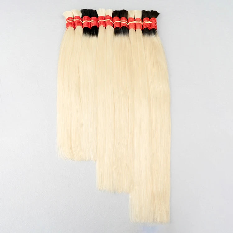 Virgin Bulk Human Hair Deep Wave Braiding 100% Unprocessed Hair