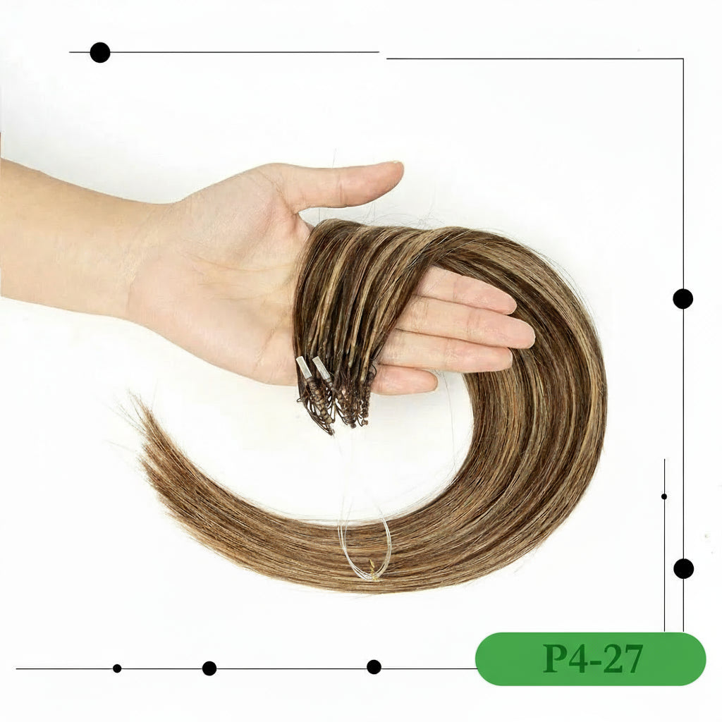 8D Human Hair Extensions Blonde 12"-24" Microlink
