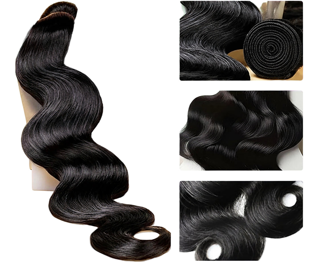 30 40 Inch 100% Brazilian Body Wave Raw Virgin Unprocessed Human Hair Extensions