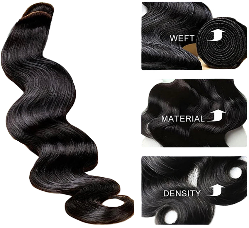 30 40 Inch 100% Brazilian Body Wave Raw Virgin Unprocessed Human Hair