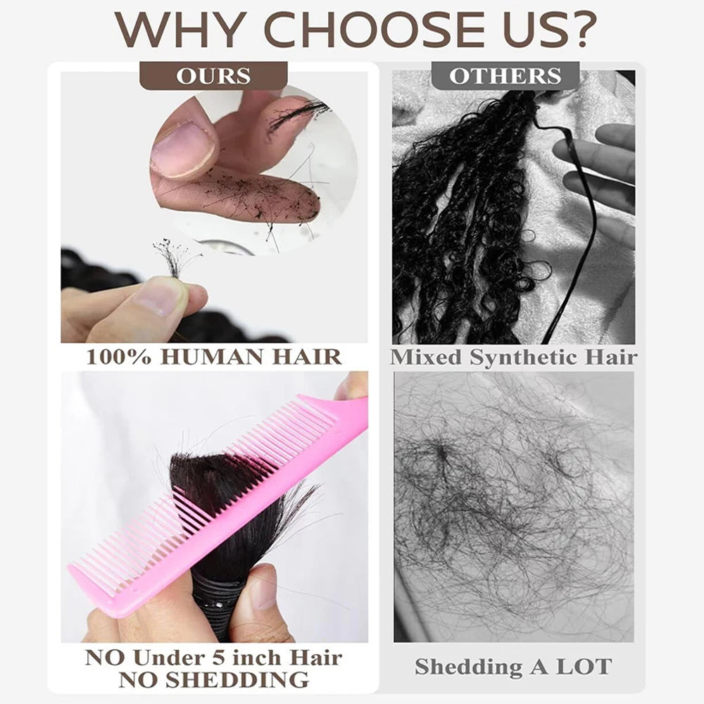 Human Braiding Hair 2Bundle 100g 18Inch Deep Wave Bulk Human Hair Brown Wet and Wavy Human Hair Bundles for Braiding No Weft