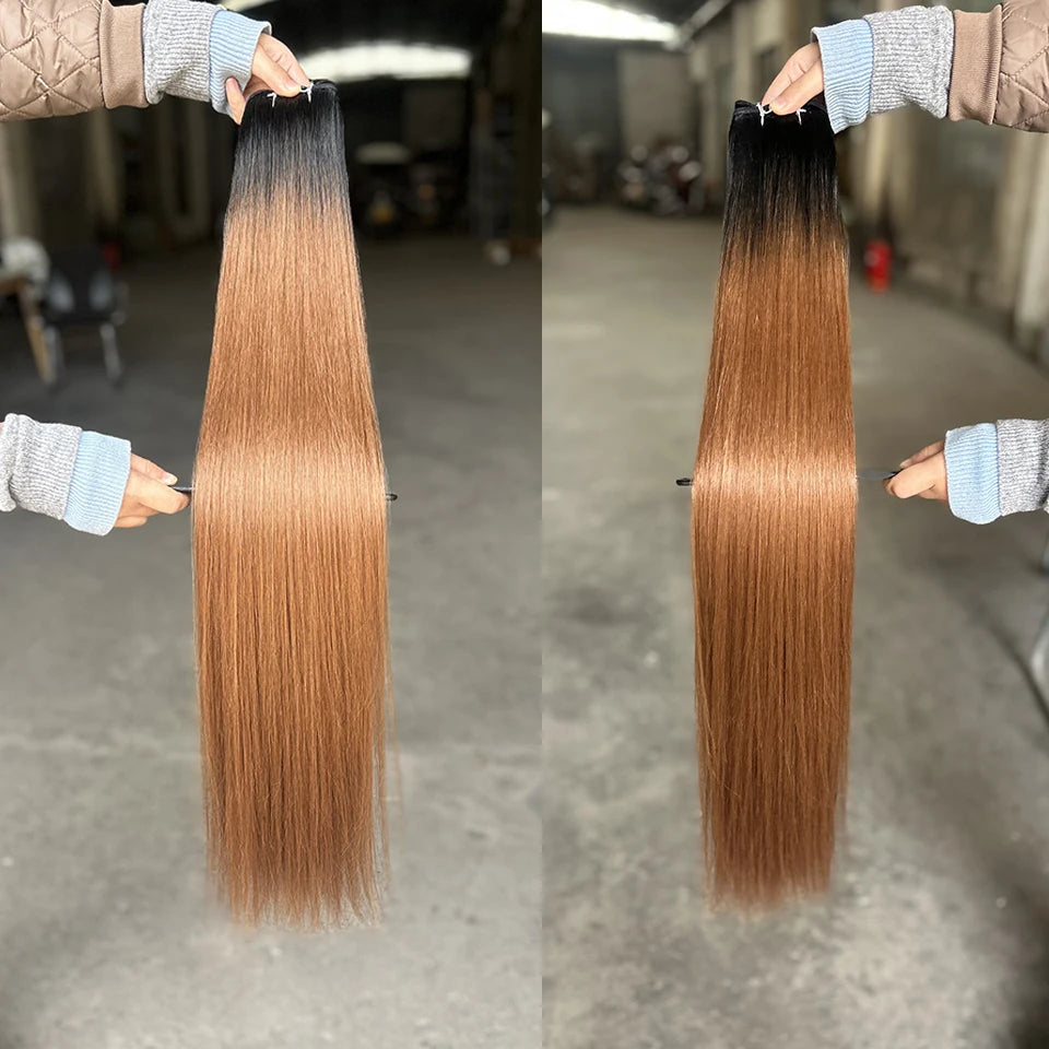 Blonde Straight Hair Bundles Extensions