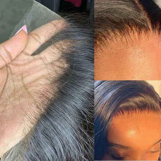 Hd Lace  Wig Human Hair 30Inch Bone Straight Transparent Lace