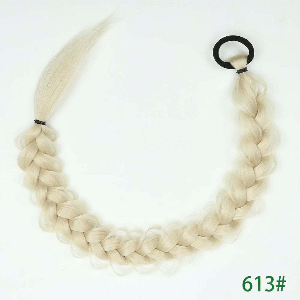 Synthetic Braided Long Ponytail Extensions