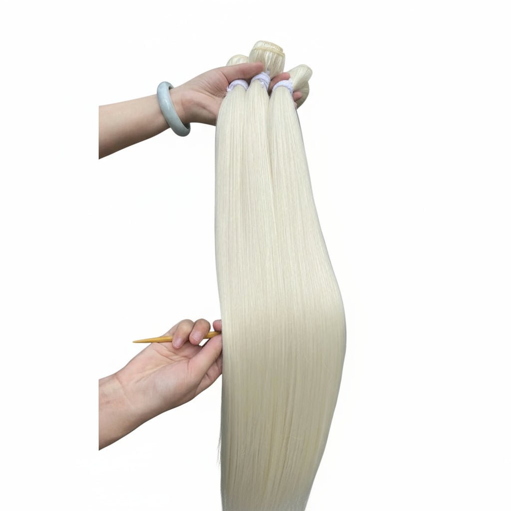 Blonde Straight Hair Bundles Extensions