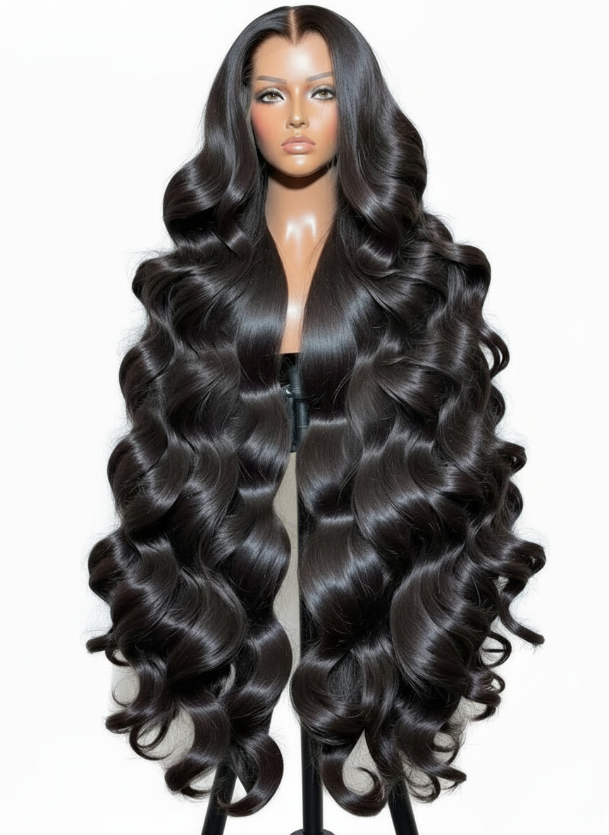 200% Transparent Body Wave Lace Front Brazilian