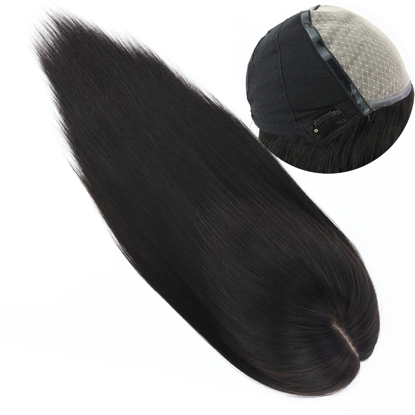 Silk Top Full Lace Wig with Bangs