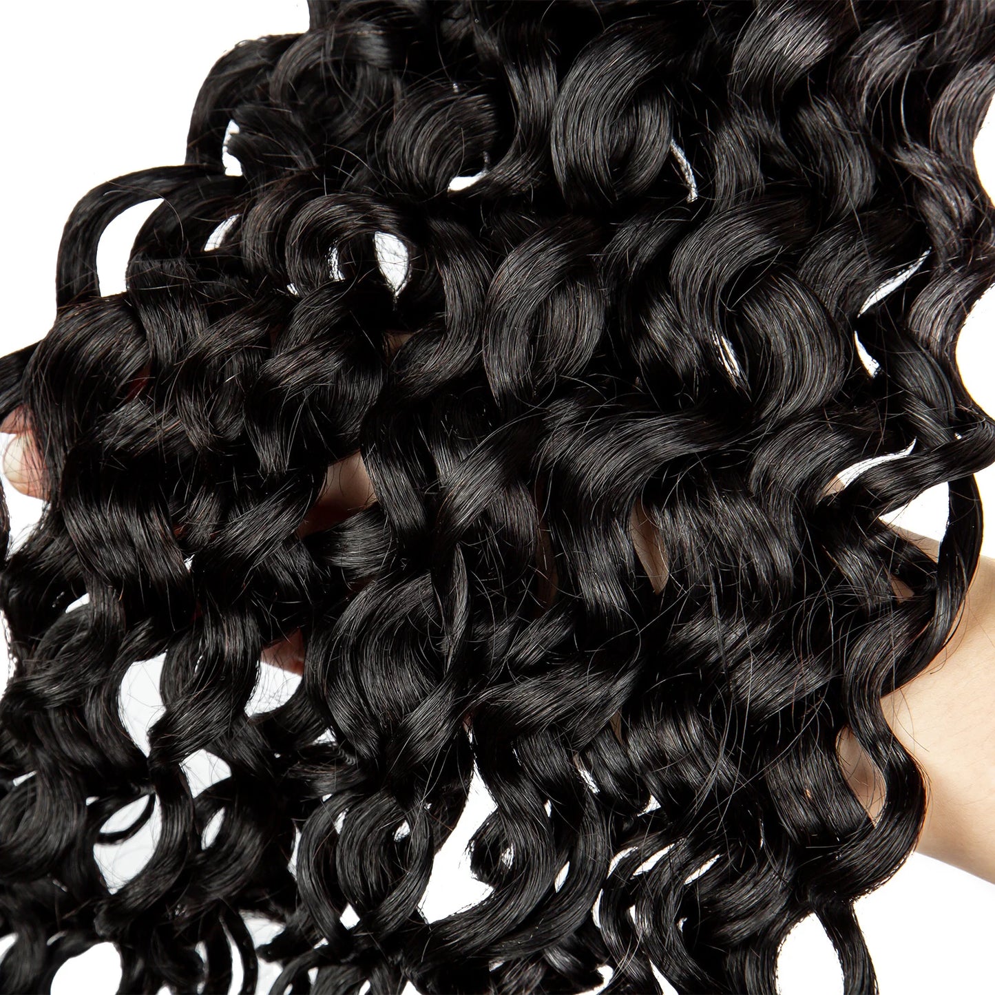 22 24Inch Deep Wave Bulk Human Hair for Boho Braids No Weft Colored 100% 12A Human Hair Bulk Curly Extensions for Braiding