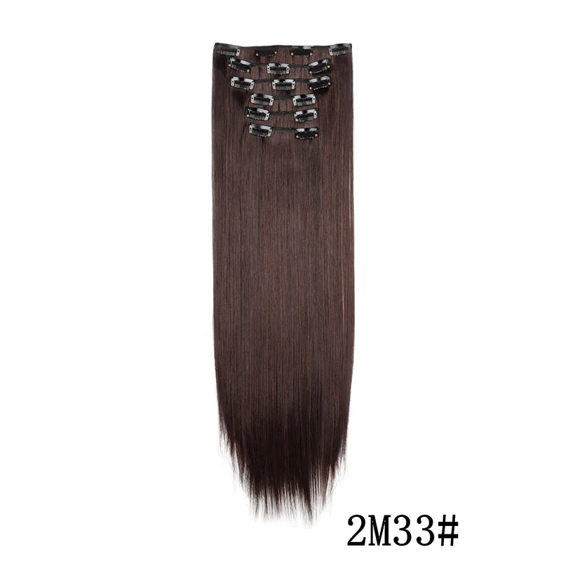 Synthetic Clips in Hair Extensions