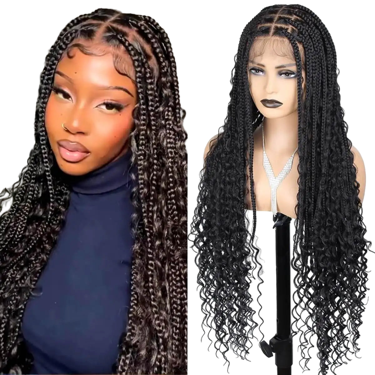 Synthetic Super Long Braided Box Wigs