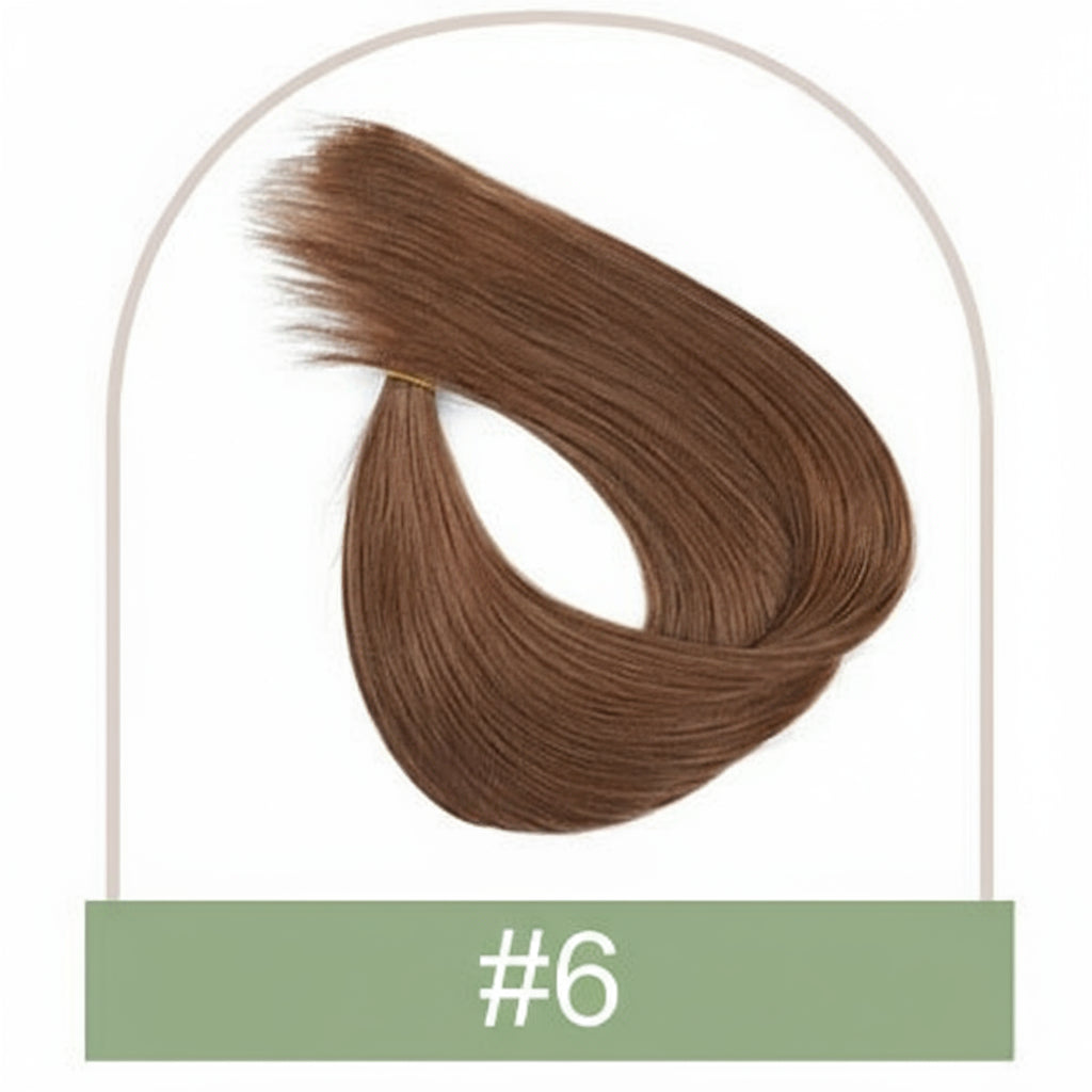 Ponytail Human Hair Straight Clips