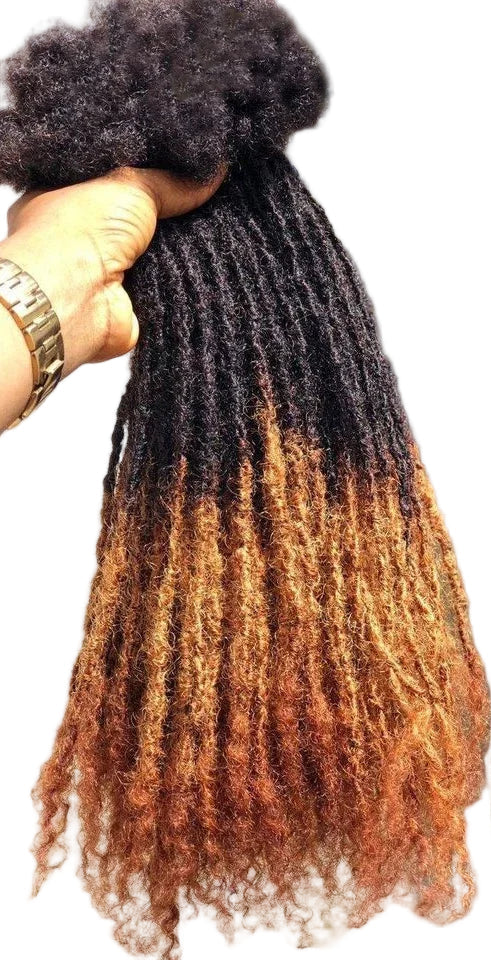 Kinky Straight Human Hair Dreadlocks Loc Extensions Crochet