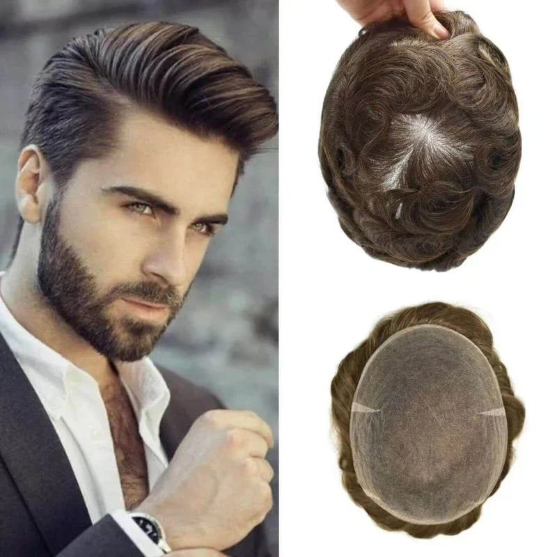 Lace Men Wig French Lace Hair System For Men