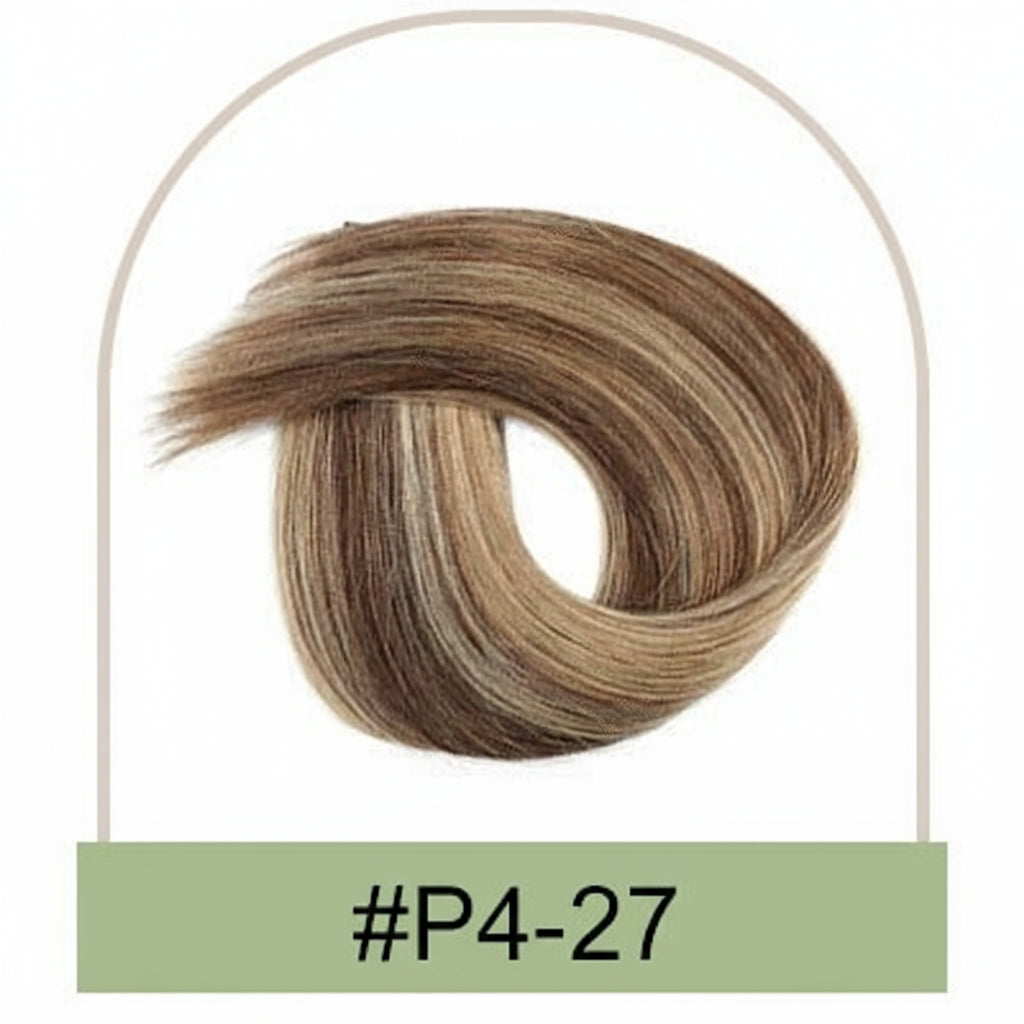 Ponytail Human Hair Straight Clips