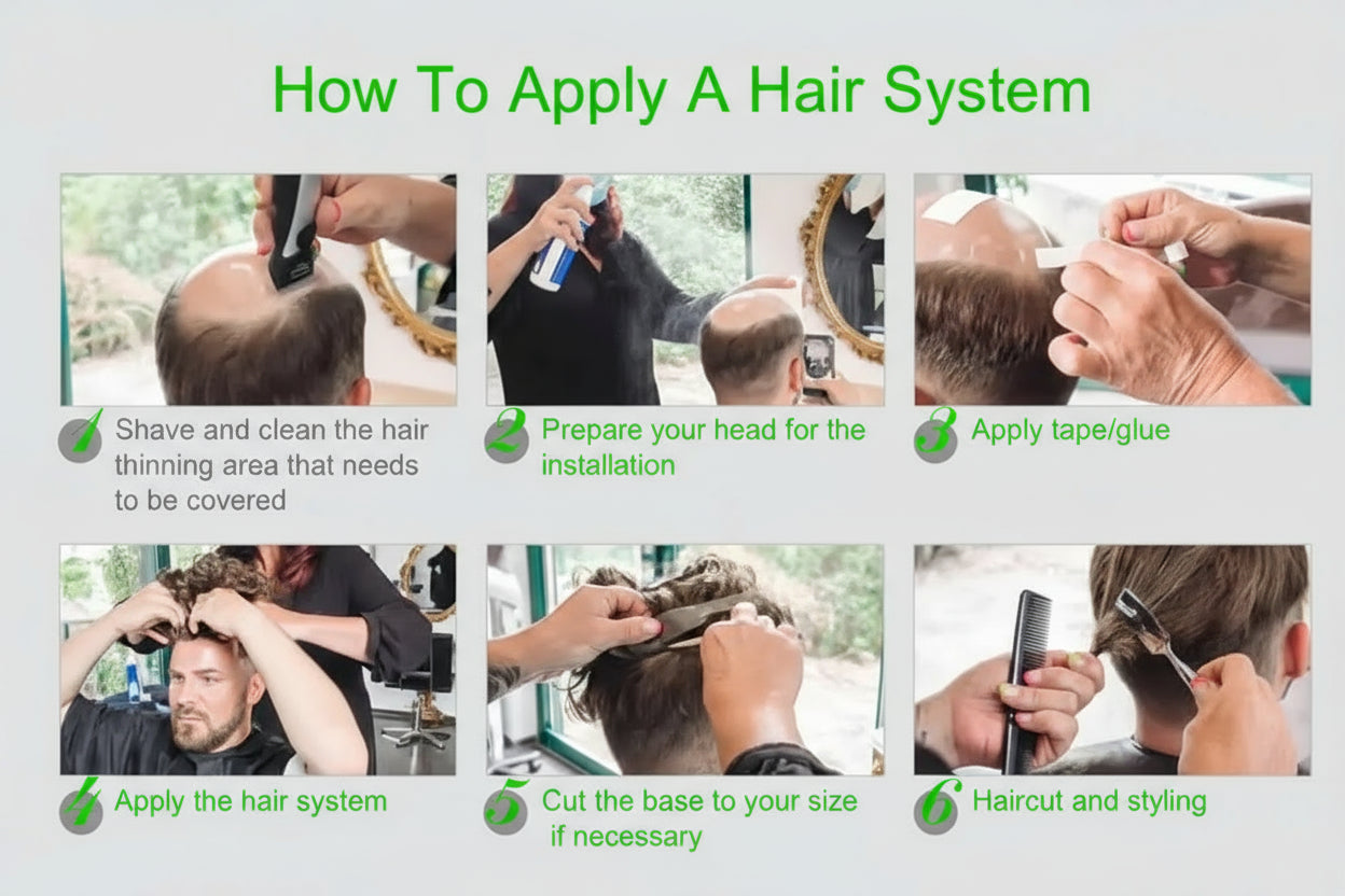 Lace Men Wig French Lace Hair System For Men