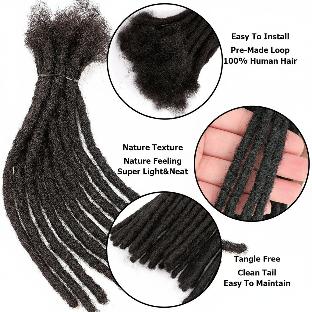Dreadlock Thick Human Hair For Man/Women