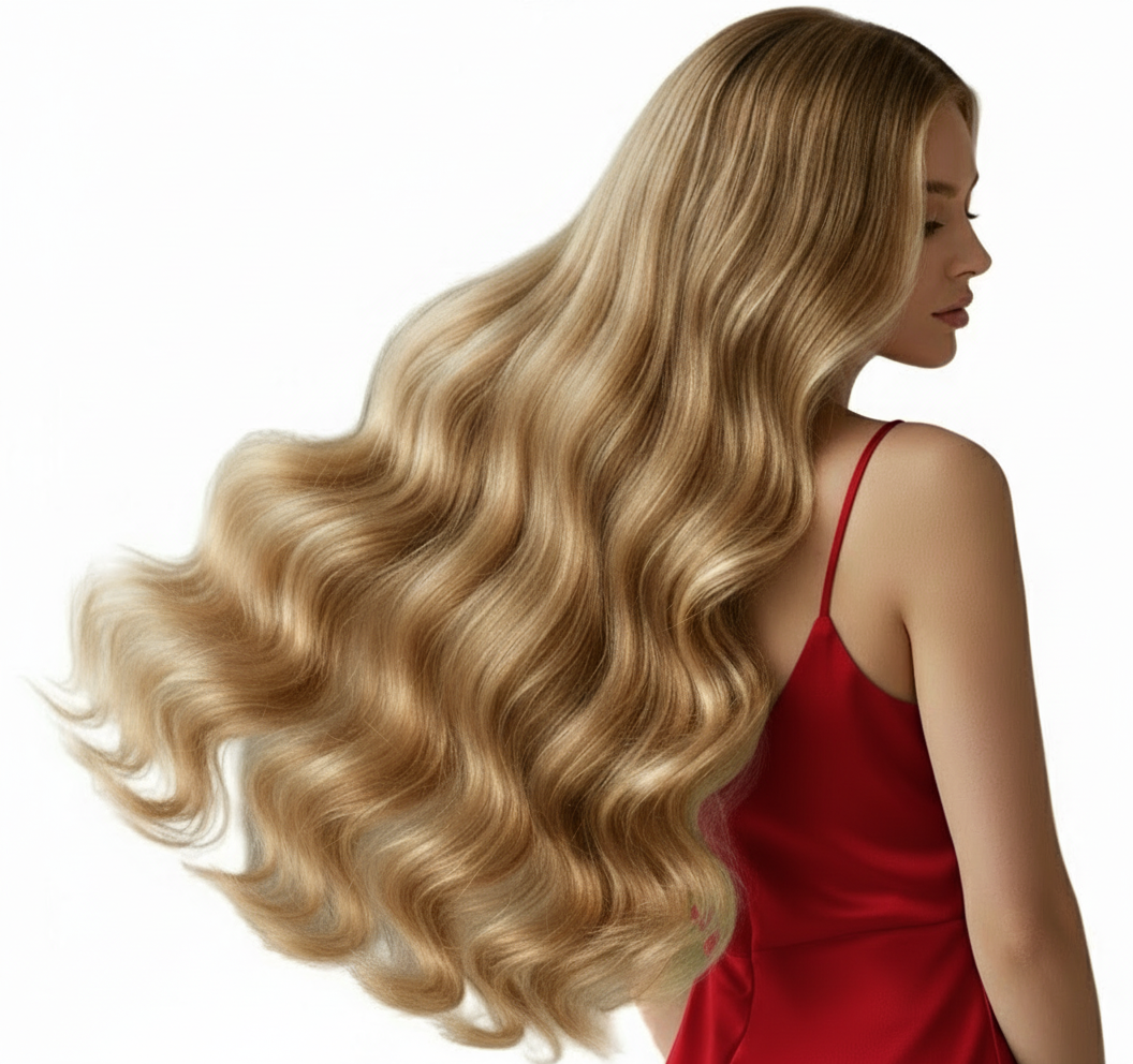 european women with long honey blonde hair wavy bundles 
